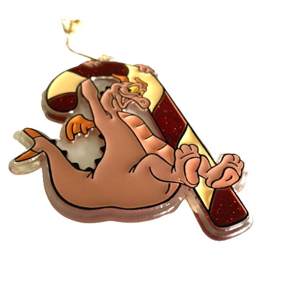 Vintage 1992 Disney EPCOT Figment Candy Cane Acrylic Ornament Tree - Picture 3 of 5